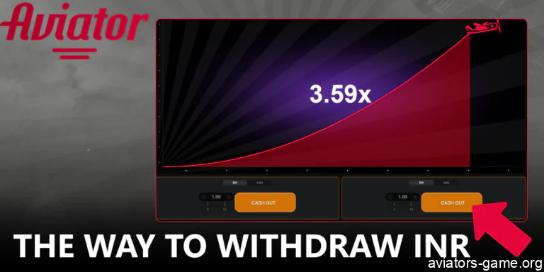 Instructions on withdrawing money from Aviator India